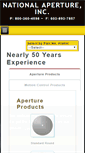 Mobile Screenshot of nationalaperture.com
